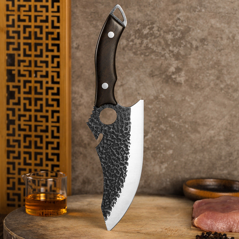Tactical Knife – Steel Forging Ring Kitchen & Outdoor Tool