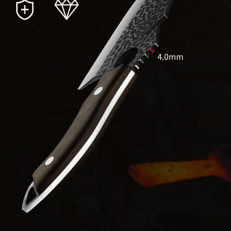 Tactical Knife – Steel Forging Ring Kitchen & Outdoor Tool