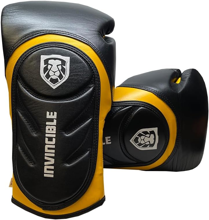 Invincible Fight Gear Leather Training Gloves – Hook & Loop
