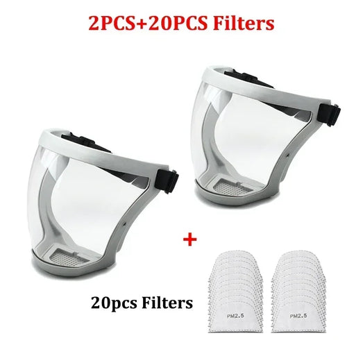 Full Face Shield Mask – Transparent Protective Cover