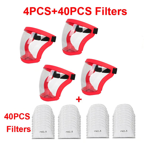 Full Face Shield Mask – Transparent Protective Cover