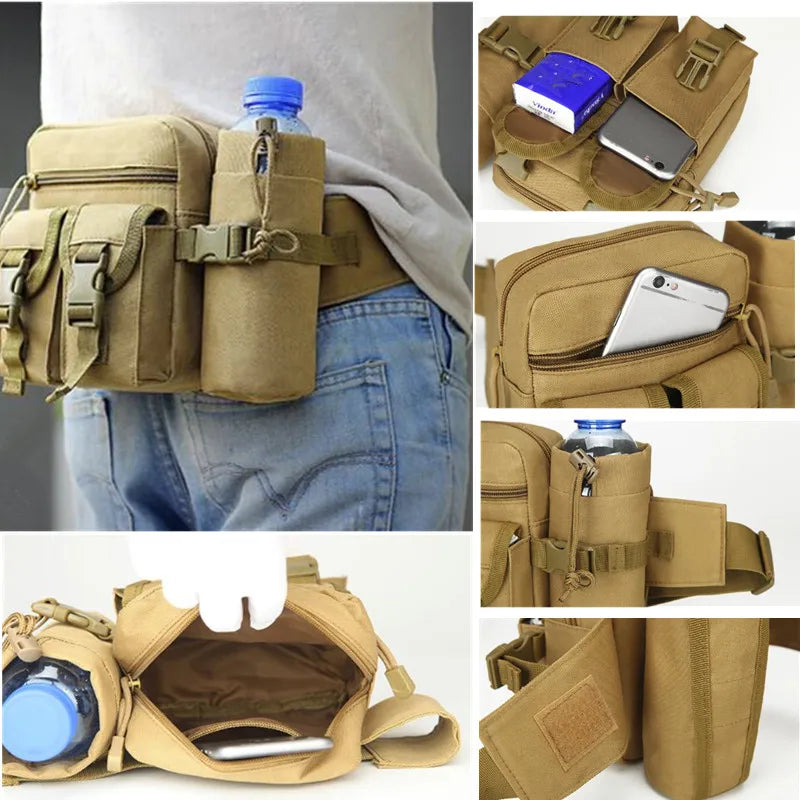 Waterproof Nylon Fanny Pack – Tactical Military Waist Bag