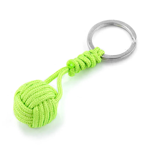 Polyester Braided Rope Ball Keychain – Self-Defense Accessory