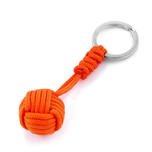Polyester Braided Rope Ball Keychain – Self-Defense Accessory