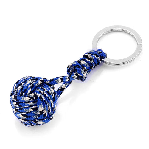 Polyester Braided Rope Ball Keychain – Self-Defense Accessory
