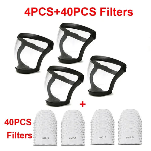 Full Face Shield Mask – Transparent Protective Cover
