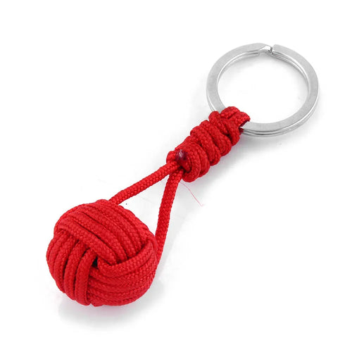 Polyester Braided Rope Ball Keychain – Self-Defense Accessory