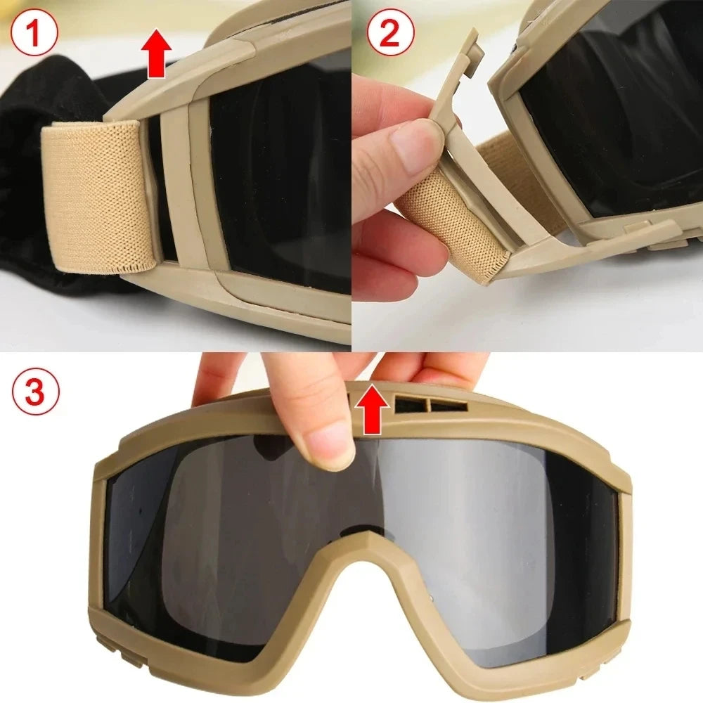 Explosion Proof Tactical Goggles – Anti-Impact Eye Protection