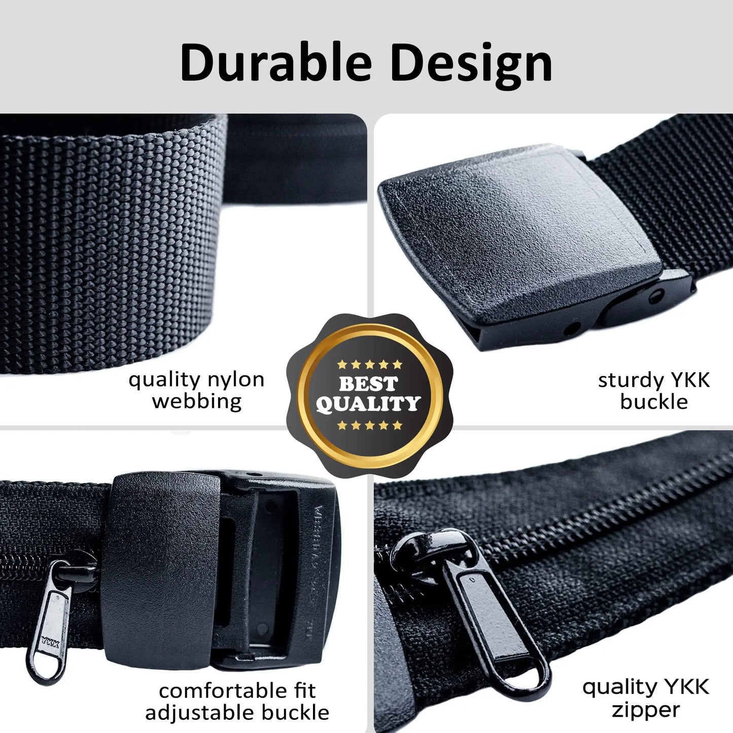 Travel Cash Anti-Theft Belt – Hidden Money Waist Bag