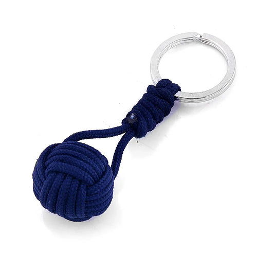 Polyester Braided Rope Ball Keychain – Self-Defense Accessory