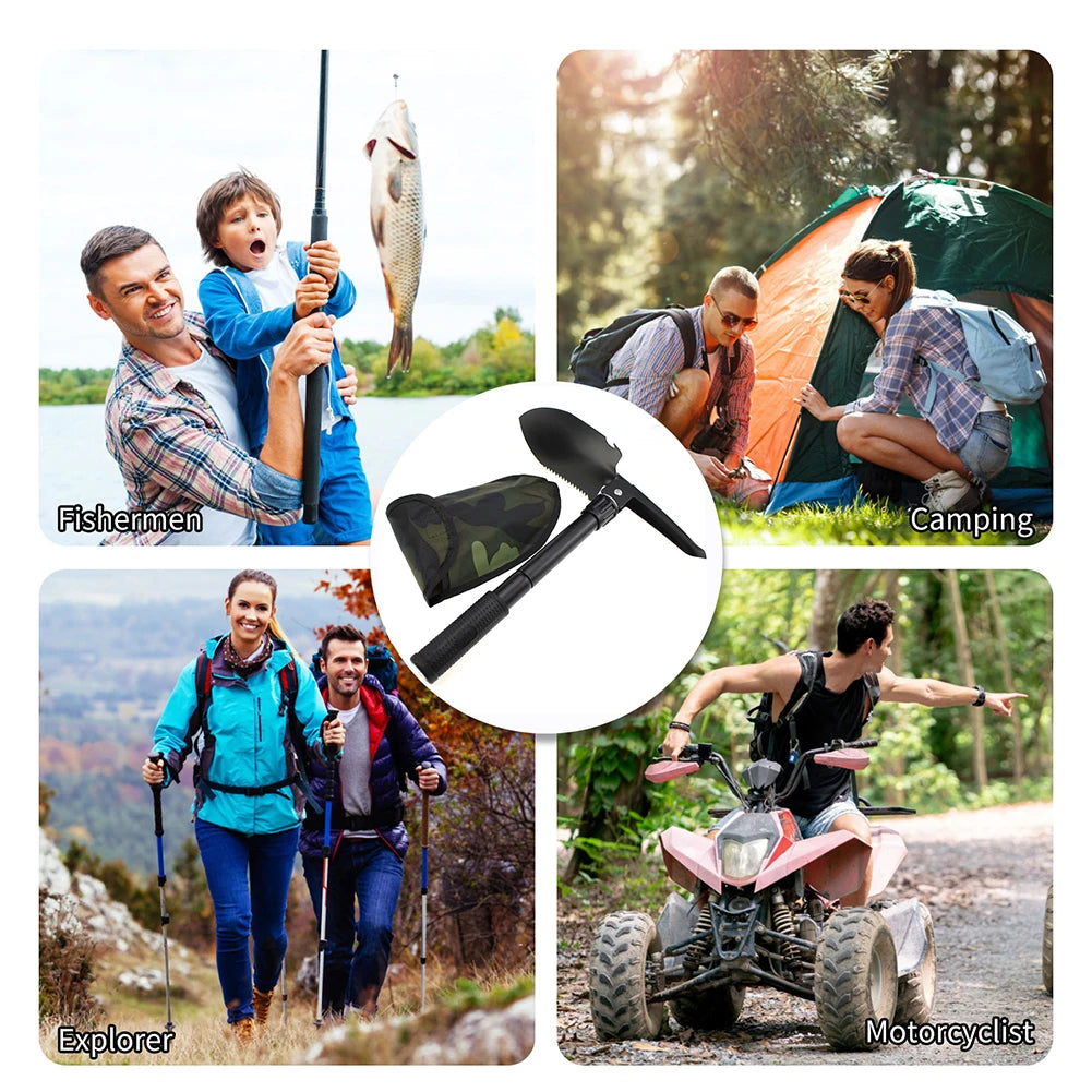 Foldable Portable Engineer Shovel – Camping & Outdoor Tool