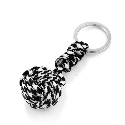 Polyester Braided Rope Ball Keychain – Self-Defense Accessory