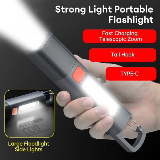 Super Bright COB Side Lights LED XPE Mini Portable Torch