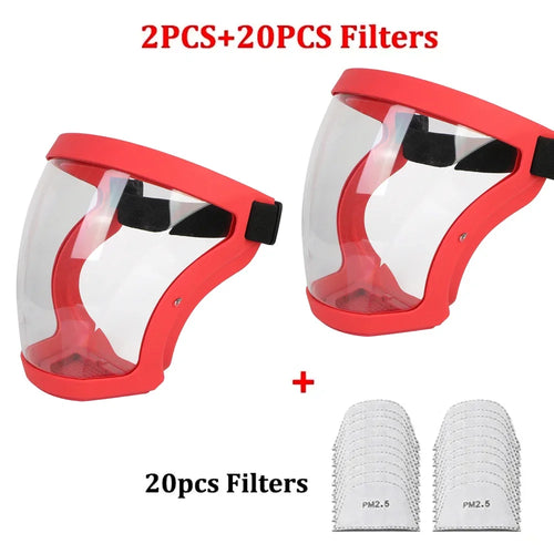 Full Face Shield Mask – Transparent Protective Cover