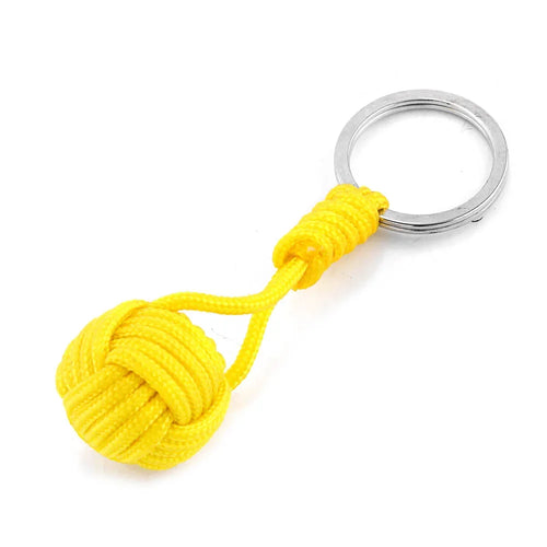 Polyester Braided Rope Ball Keychain – Self-Defense Accessory