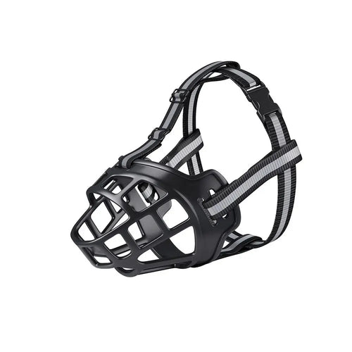 Adjustable Dog Muzzle with Reflective Strip - Anti-Biting