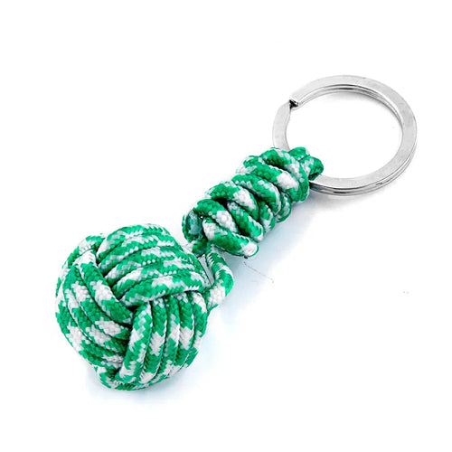 Polyester Braided Rope Ball Keychain – Self-Defense Accessory