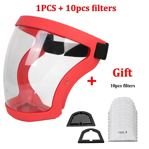 Full Face Shield Mask – Transparent Protective Cover
