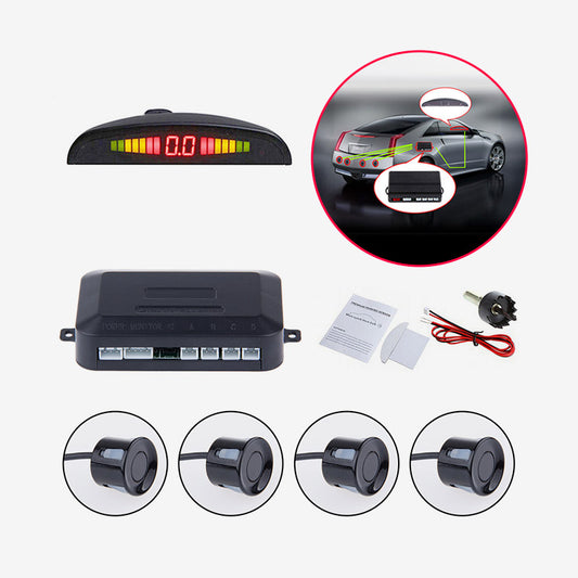 Universal Car LED Parking Sensor – 4-Sensor System