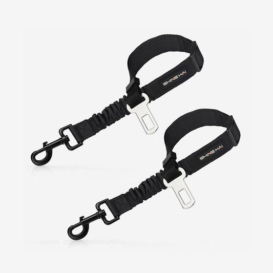 Adjustable Dog Car Harness – Seatbelt Restraint (2-Pack)