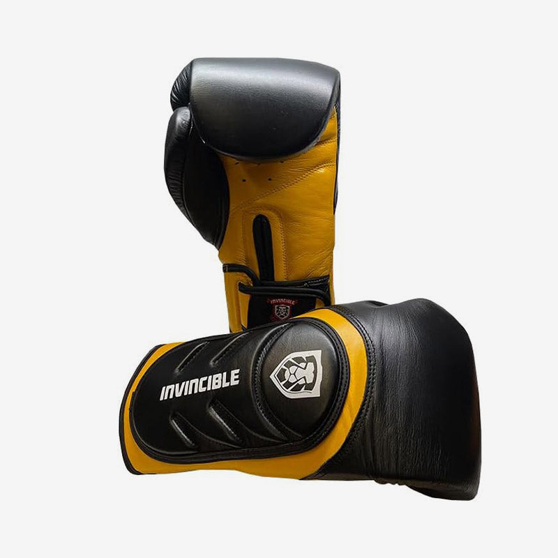 Invincible Fight Gear Leather Training Gloves – Hook & Loop