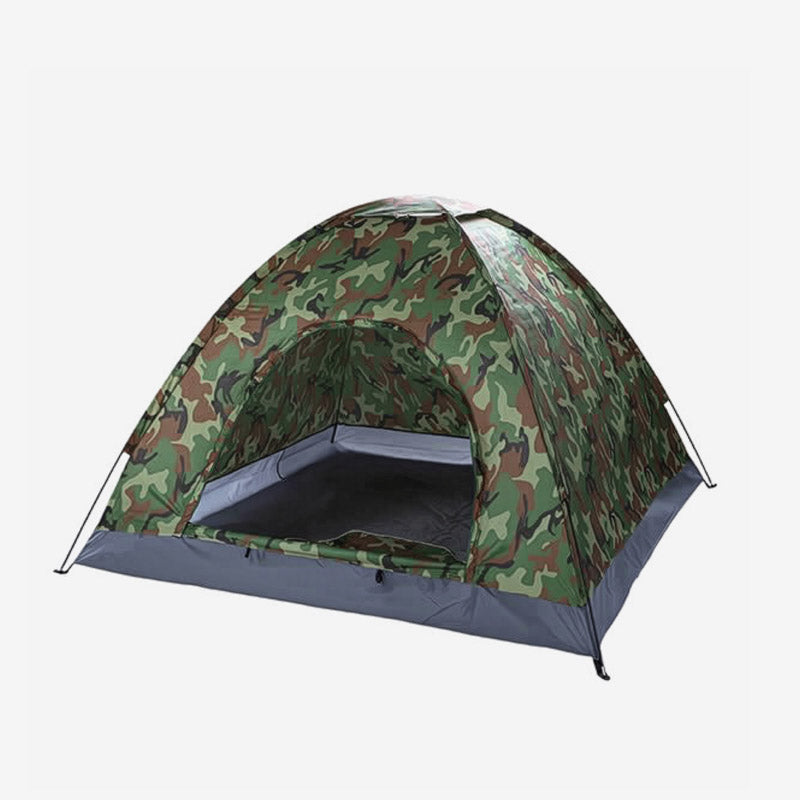 Camouflage Dome Tent – Fits 3 to 4 Campers