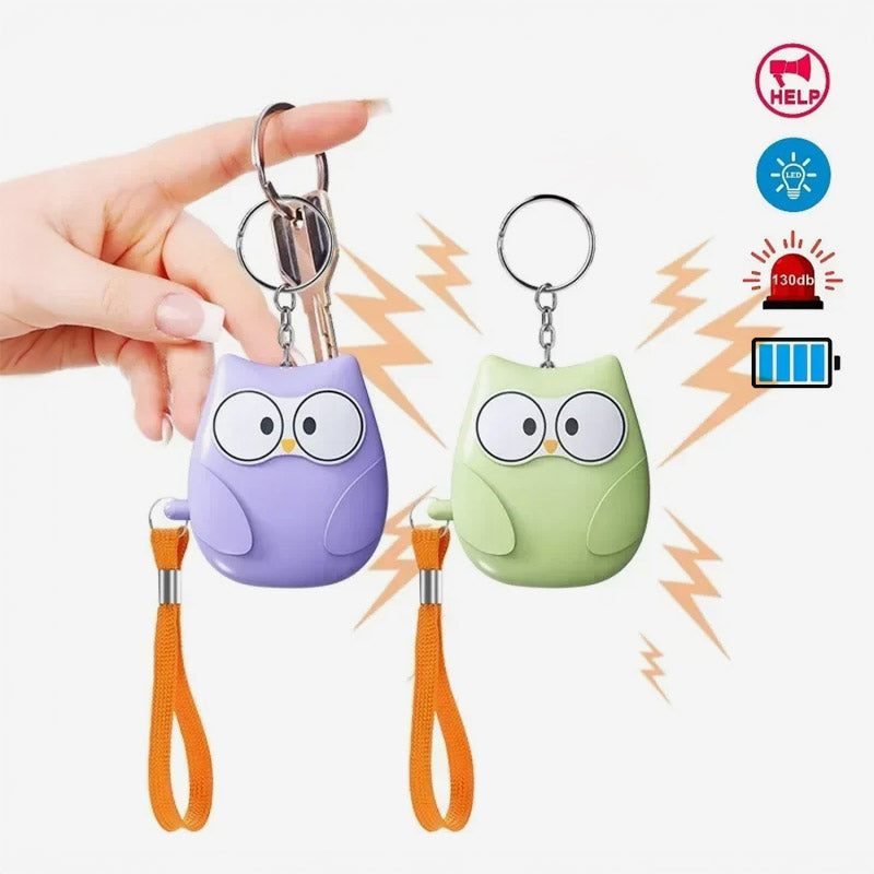 Mini Owl Personal Self-Defense Alarm – 130dB Safety Siren