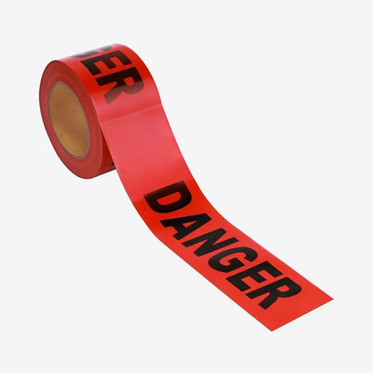 Red Danger Tape – Non-Adhesive Safety Barrier
