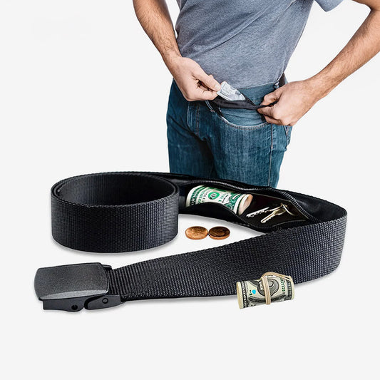 Travel Cash Anti-Theft Belt – Hidden Money Waist Bag