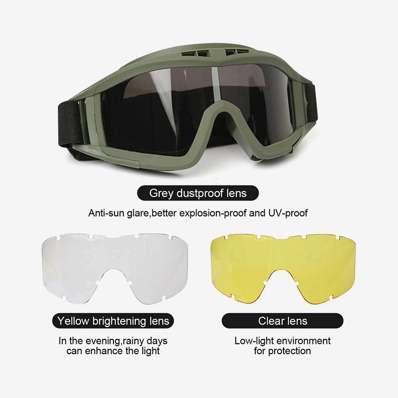 Explosion Proof Tactical Goggles – Anti-Impact Eye Protection