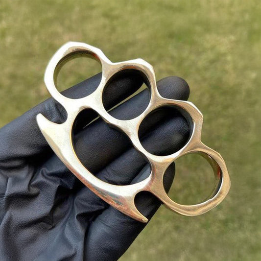 Hand Casted Brass Knuckle – Classic Solid Brass Design