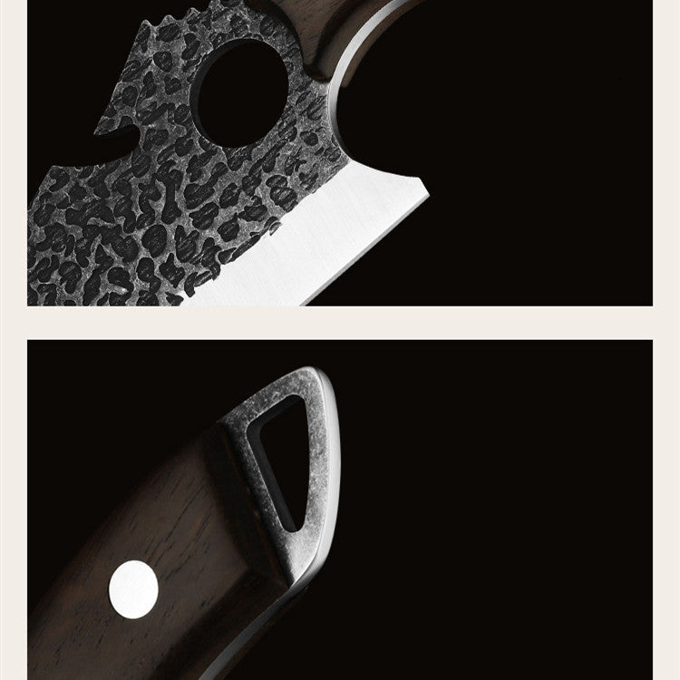 Tactical Knife – Steel Forging Ring Kitchen & Outdoor Tool