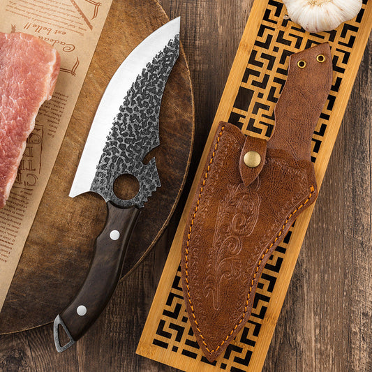 Tactical Knife – Steel Forging Ring Kitchen & Outdoor Tool