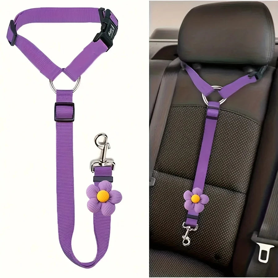 Adjustable Pet Safety Seat Belt for Car Rides