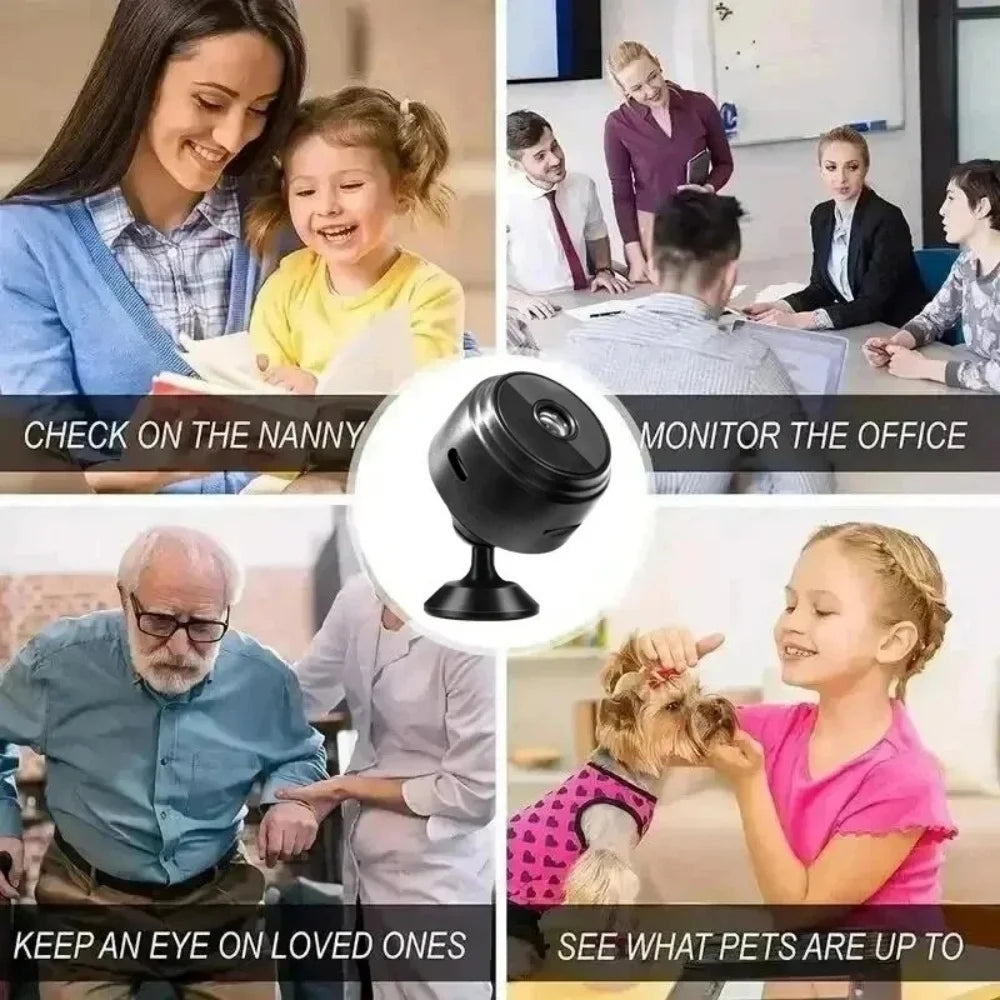 A9 Mini WiFi Security Camera with Night Vision
