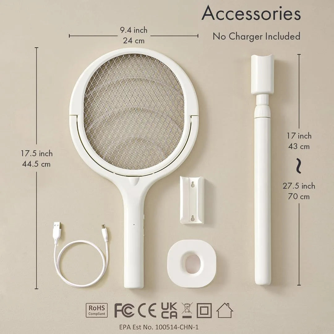 Rechargeable Electric Mosquito Swatter Racket