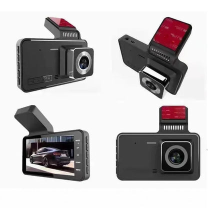 Dual Lens Dash Cam with Night Vision &amp; Parking Assist