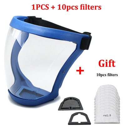 Splashproof Face Shield with Anti-Fog Lens