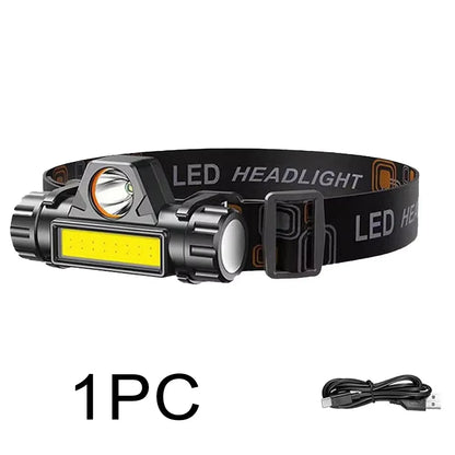 Ultra Bright Rechargeable LED Headlamp Flashlight
