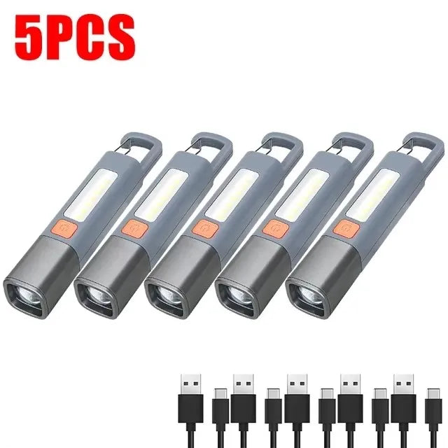 COB LED Waterproof Zoomable Flashlight