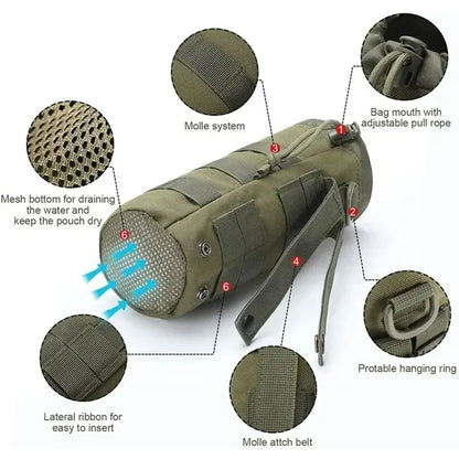 Tactical Molle Water Bottle Holder Pouch