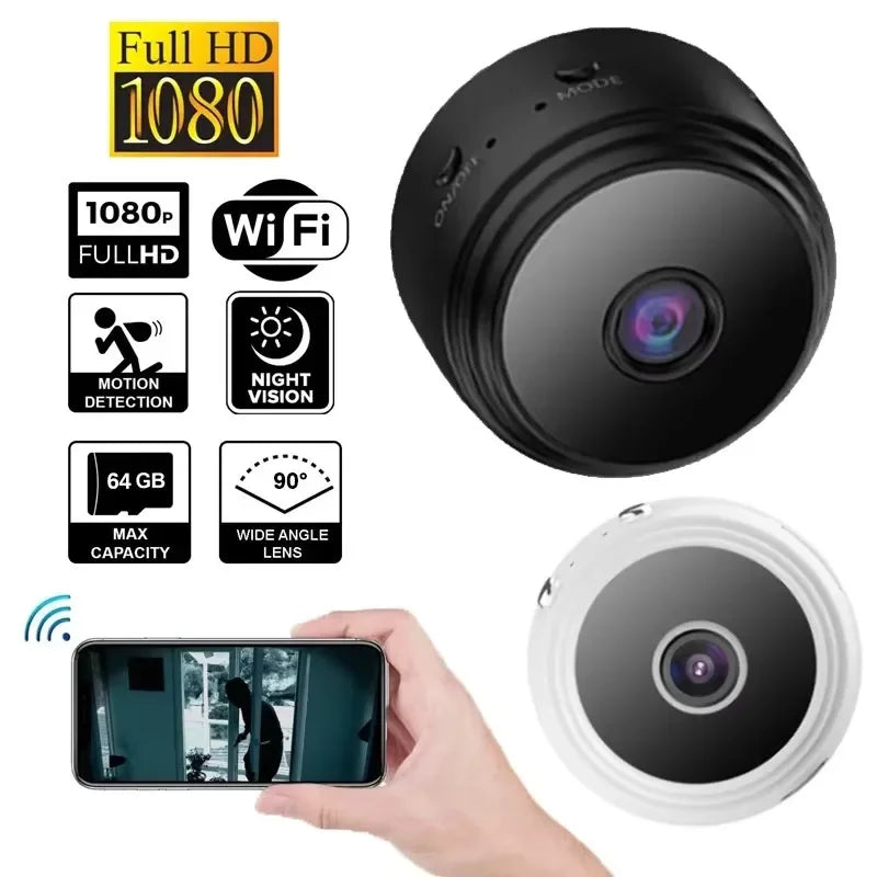 A9 Mini WiFi Security Camera with Night Vision
