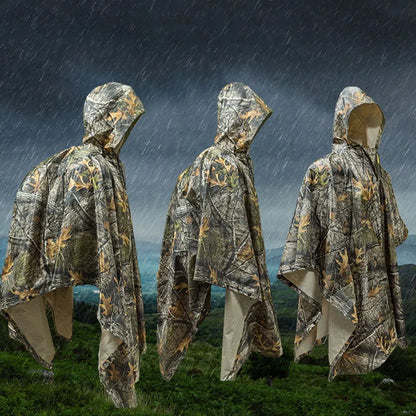 Waterproof Camouflage Tactical Poncho Raincoat