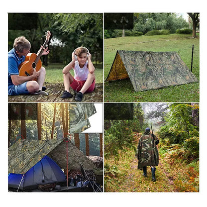 Waterproof Camouflage Tactical Poncho Raincoat