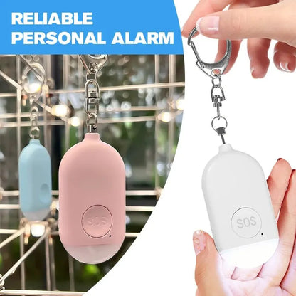Personal Safety Alarm Keychain with LED Light
