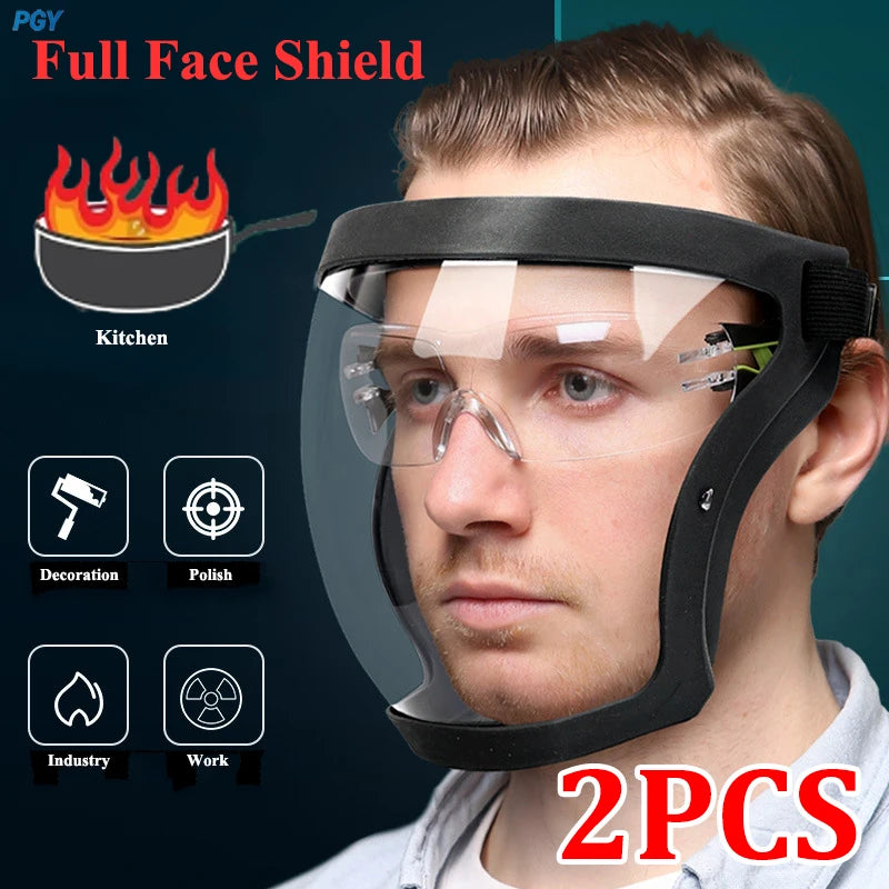 Splashproof Face Shield with Anti-Fog Lens