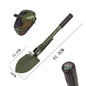 Folding Multi-Tool Camping Shovel with Compass