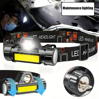Ultra Bright Rechargeable LED Headlamp Flashlight