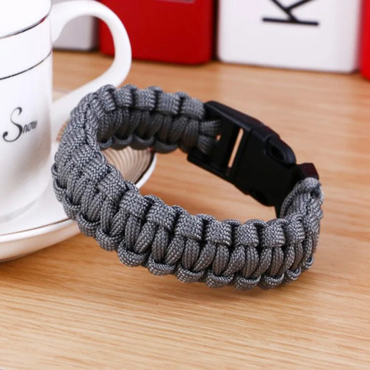 Paracord Survival Bracelet with Buckle Clasp