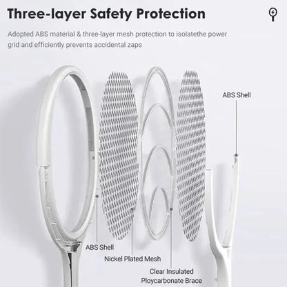 Rechargeable Electric Mosquito Swatter Racket